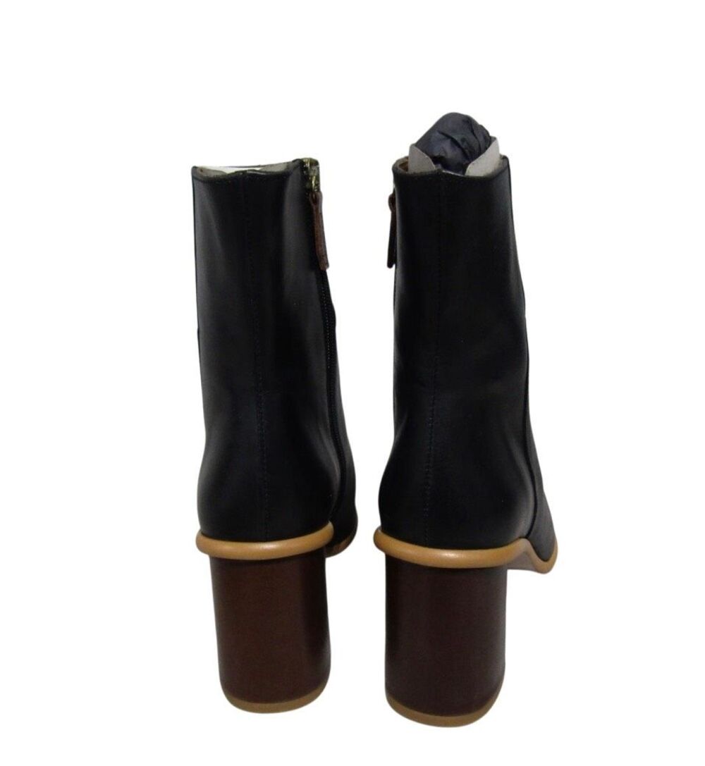 Alohas West Vintage Black Leather Boots 39 - Picture 9 of 11